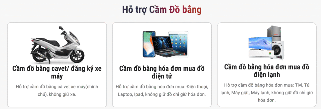 Vay tiền nhanh bằng hóa đơn điện tử tại Đồng Shop Sun