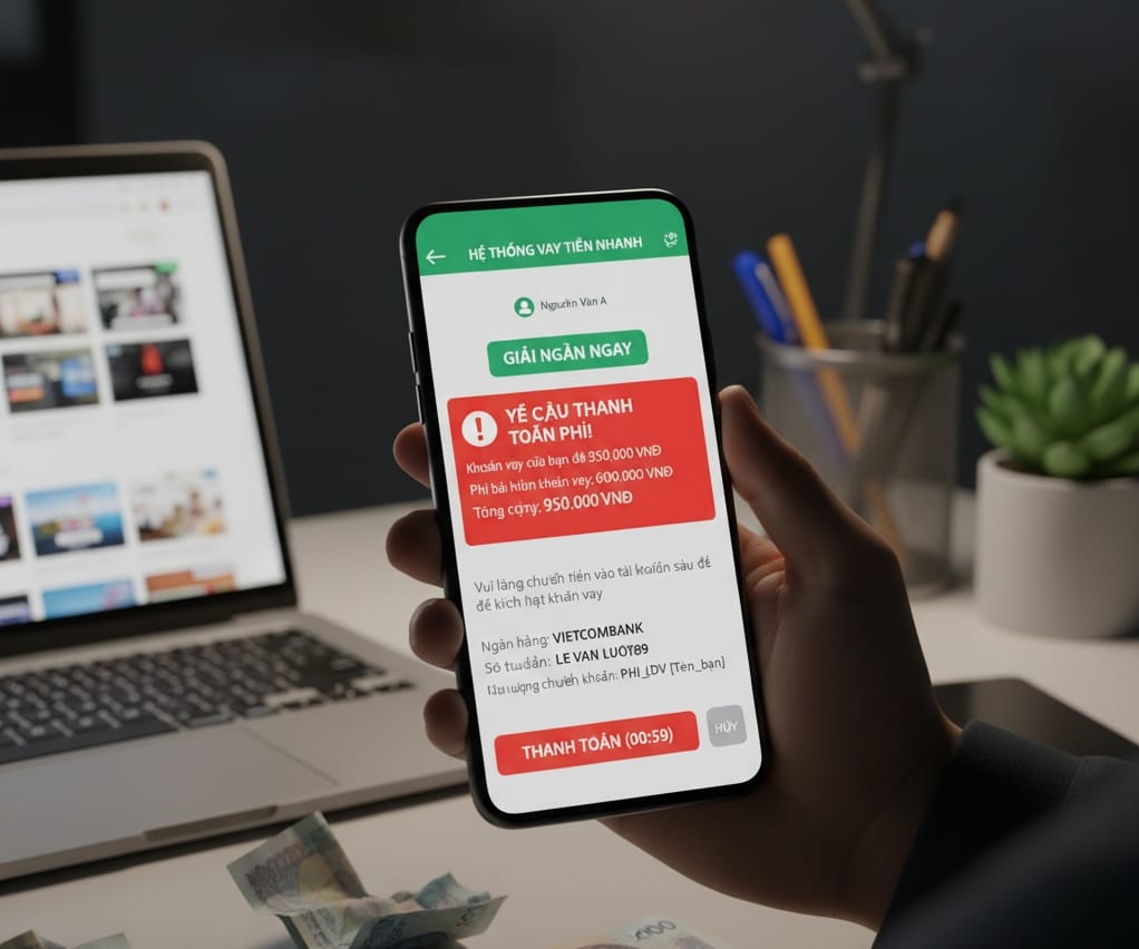Cảnh báo lừa đảo vay tiền online bằng chiêu trò nộp phí trước