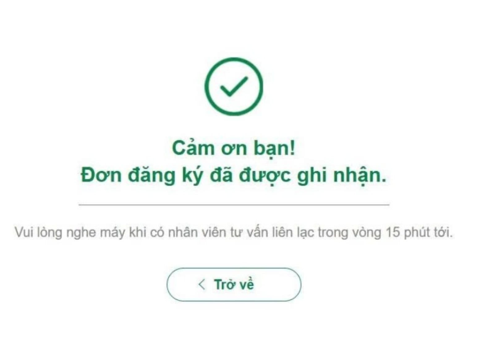 Bước 2 gửi yêu cầu đăng ký vay bằng cavet xe tại F88 và chờ xác nhận