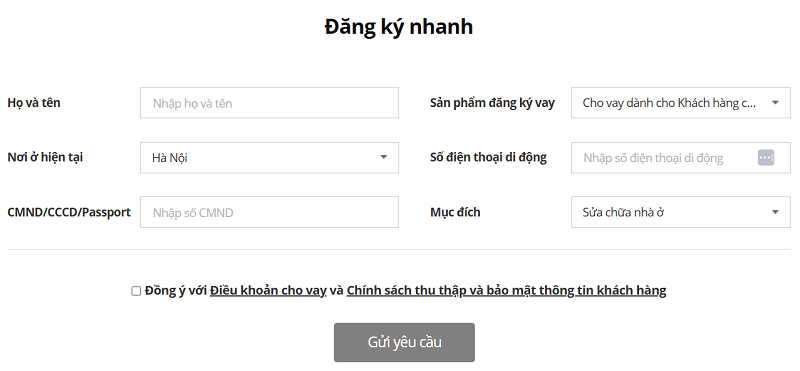 Truy cập web lottefinance.vn để đăng ký tư vấn nhanh