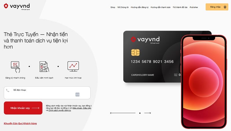 Vào trang Vayvnd.vn