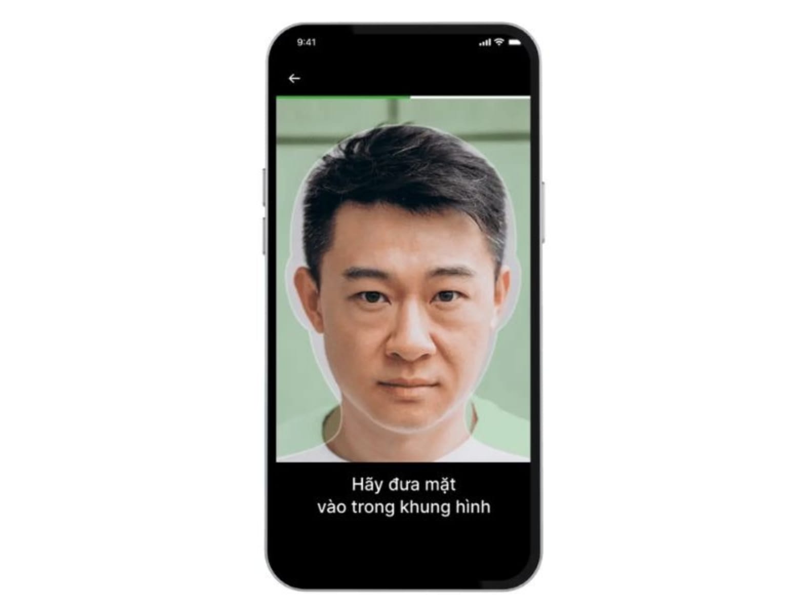 Xác nhận khuôn mặt để hoàn tất quy trình đăng ký vay tiền Cake Cashloan.