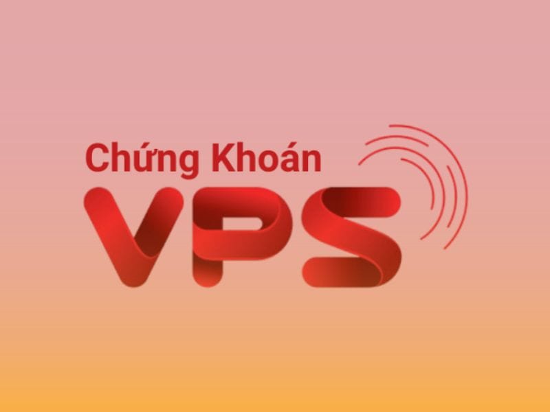 Logo và biểu đồ tăng trưởng thể hiện độ uy tín của sàn chứng khoán VPS