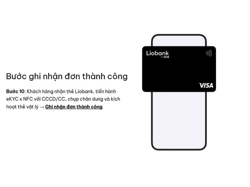 Bước 5: Tiến hành EKYC với CCCD/CC để ghi nhận đơn thành công